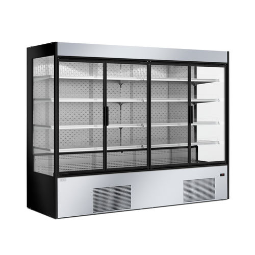Vetrina refrigerata con scaffali - MAUNA - ZOIN - per negozio / in acciaio inossidabile / senza ante