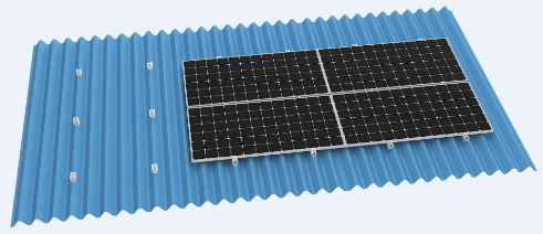 Sistema di montaggio su tetto - RAIL FREE CLIP  - Xiamen goomax energy technology Co.,Ltd - solare / per collettore solare