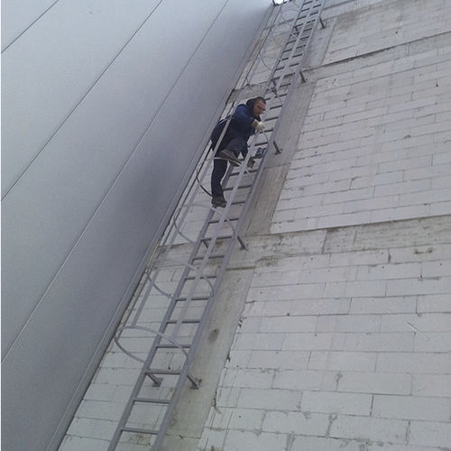 Scala con gabbia in metallo - RIMES - Ban-Inox