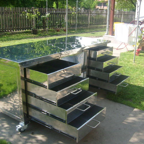 Carrello di servizio - Ban-Inox - per cucina professionale / refrigerato / in acciaio inossidabile