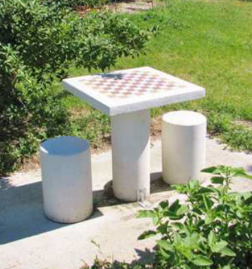 Tavolo da scacchi per esterni - Activia Mobilier Urbain - contemporaneo / per spazio pubblico / in cemento armato