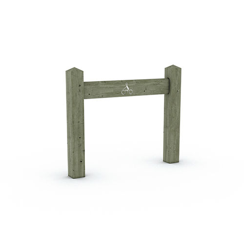 Rastrelliera per biciclette a pavimento - GÜNT - Activia Mobilier Urbain - per spazi pubblici / in legno / professionale