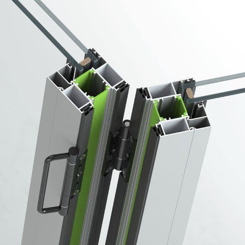 Profilato per porte in alluminio - FD4600 - ALUMINCO - di sicurezza / termoisolante