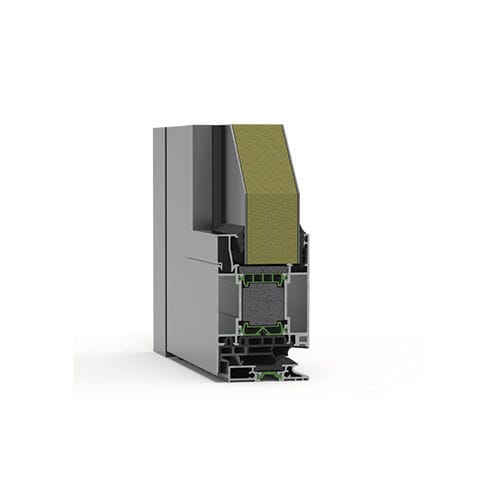 Profilato per porte in vetro - D75  - ALUMINCO - in alluminio / in EPDM / di sicurezza