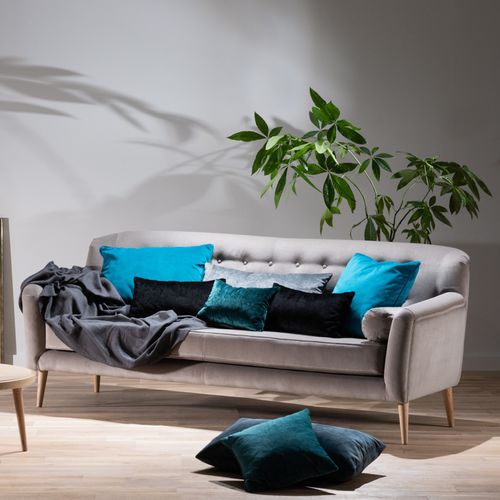 Divano contemporaneo - AUDREY - Ziemann Home Design - in tessuto / per cuscini / grigio