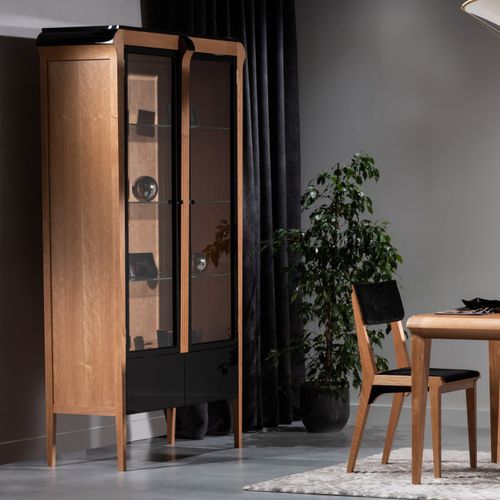Vetrina in stile Art Decó - MUZO - Ziemann Home Design - in vetro / in legno / in metallo