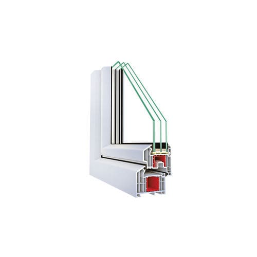 Profilato per finestra in PVC - Maxi Plus - ASAŞ Veratec - termoisolante / acustico / a tenuta stagna