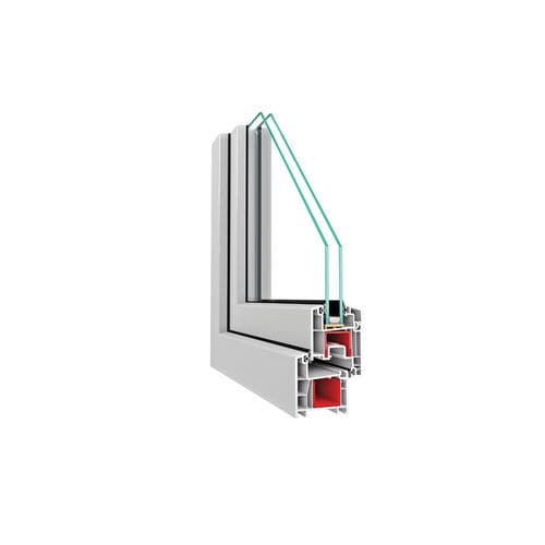 Profilato per finestra in PVC - Elegans 60 - ASAŞ Veratec - termoisolante / acustico / a tenuta stagna