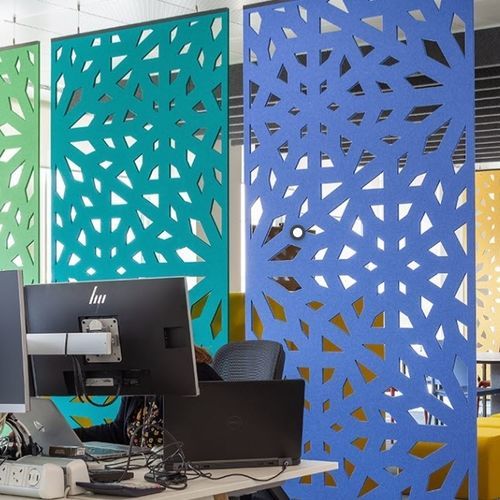 Paravento acustico - CASCADE™ - AUTEX ACOUSTICS - contemporaneo / in fibra di poliestere / contract