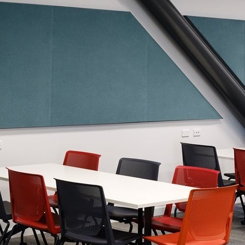 Pannello acustico per soffitto - QUIETSPACE® - AUTEX ACOUSTICS - in fibra di poliestere / rettangolare / grigio