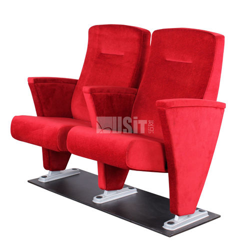 Poltrona per auditorium contemporanea - UA-601 - Usit Seating - in tessuto / pieghevole / rossa