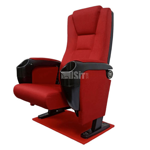 Poltrona per cinema in tessuto - UA-638Y - Usit Seating - in polipropilene / per teatro / rossa