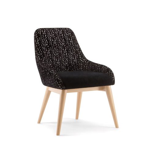 Sedia contemporanea - 30 CHAIR 058 ST - TIROLO SRL - da interno / in tessuto / in legno massiccio