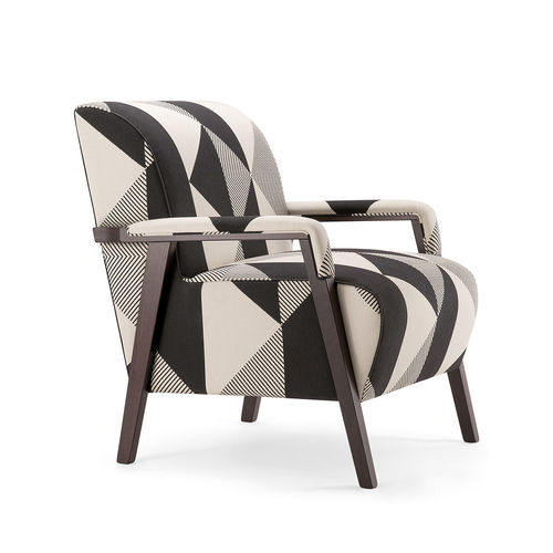 Poltrona contemporanea - CARTER 068 P - TIROLO SRL - in tessuto / multicolore