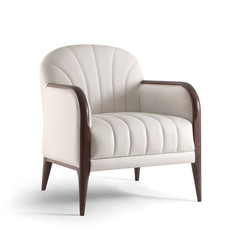 Poltrona classica - PARIGI 038 P - TIROLO SRL - in tessuto / in legno massiccio / personalizzabile