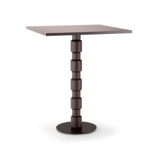 Tavolo alto contemporaneo - BERLINO 080 H110 - TIROLO SRL - in faggio / in laminato / con supporto in metallo