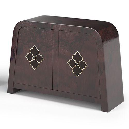 Credenza Art Deco - MARRAKECH MEDINA - Thomas Mucha - in legno tinto / in vetro