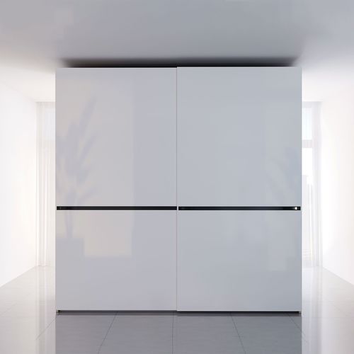 Armadio contemporaneo - MILANO  - ITALIANELEMENTS - in MDF / in melaminico / a porte scorrevoli