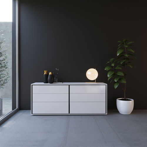Cassettone contemporaneo - MODE 170 - ITALIANELEMENTS - in MDF laccato / in melaminico / rettangolare