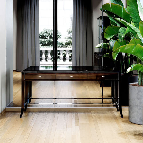 Consolle classica - RELIEF 150 - ITALIANELEMENTS - in noce americano / in eucalipto / con supporto in legno laccato