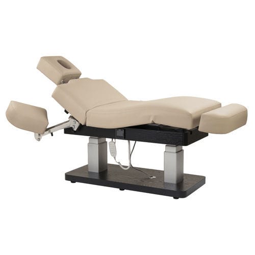 Lettino per massaggi elettrico - Marut - Esthetica Spa and Salon Resources Private Limited - in acciaio inossidabile / in espanso / in pelle