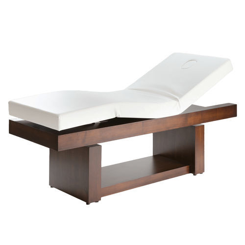 Lettino per massaggi elettrico - Manak - Esthetica Spa and Salon Resources Private Limited - in teak / in quercia naturale / impiallacciato in legno
