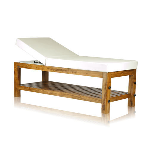 Lettino per massaggi in teak - Bliss  - Esthetica Spa and Salon Resources Private Limited - reclinabile / per spa