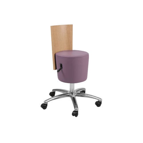 Sedia per spa - Wooden Backrest - Esthetica Spa and Salon Resources Private Limited - contemporanea / da interno / in pelle