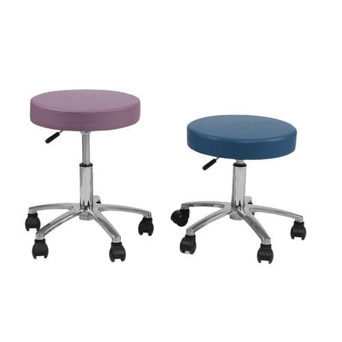 Sgabello per spa - Esthetica Spa and Salon Resources Private Limited - contemporaneo / in pelle / con supporto in metallo