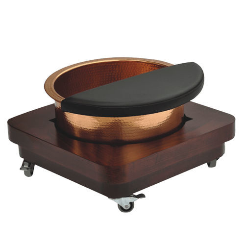 Pediluvio in rame - Esthetica Spa and Salon Resources Private Limited - in legno massiccio / per spa / da appoggio