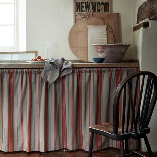 Tessuto da tappezzeria - SACKVILLE - IAN MANKIN - a righe / in cotone / in lino