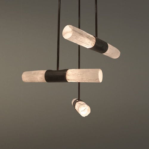 Lampadario contemporaneo - RAINIER - Hilliard - in pietra / LED / fatto a mano