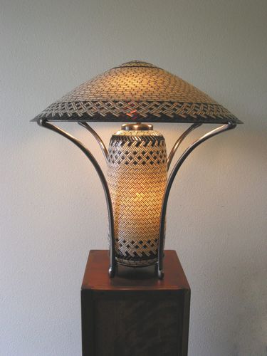 Lampada da tavolo - IMPERIAL MING CHINA - Hilliard - in bronzo / in vetro / classica