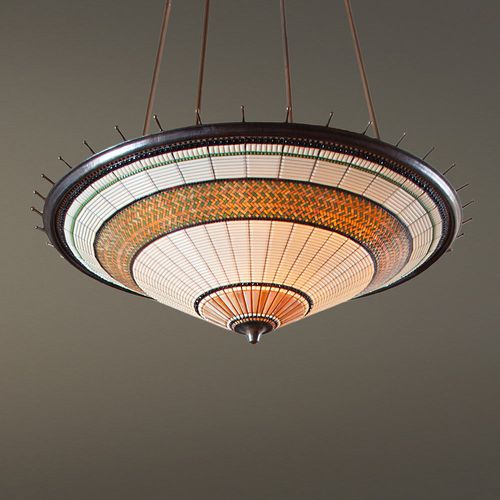 Lampada a sospensione - GRAND PARASOL - Hilliard - in bronzo / in vetro / classica