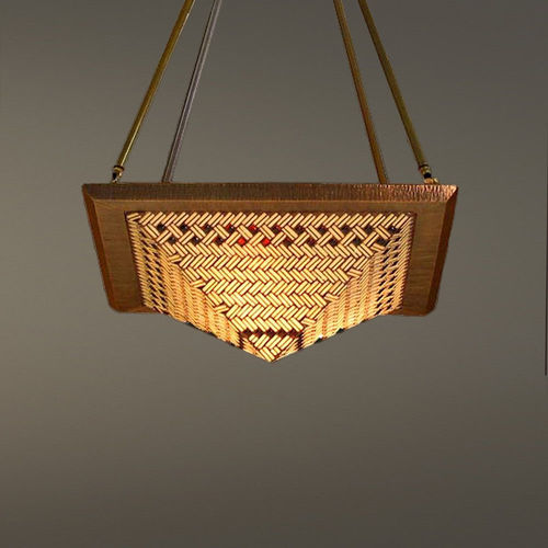 Lampada a sospensione - SIMPLE PYRAMID - Hilliard - in bronzo / in vetro / classica