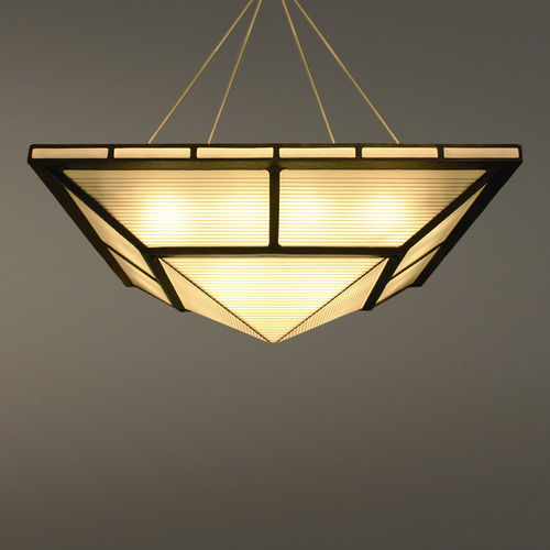 Lampada a sospensione - SAHARA PYRAMID - Hilliard - in bronzo / in vetro / classica