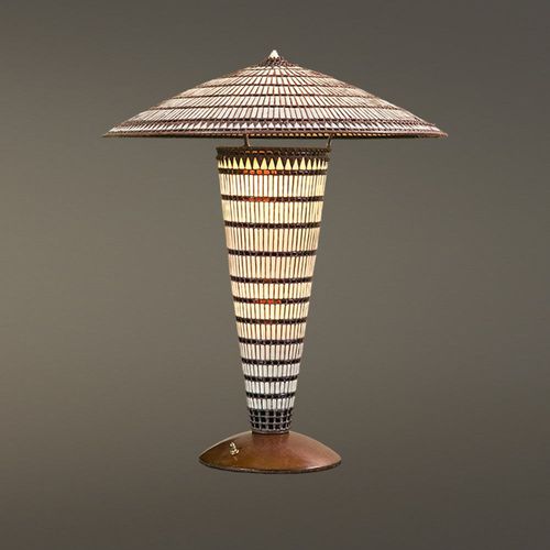 Lampada da tavolo - MACUMBA - Hilliard - in bronzo / in vetro / classica
