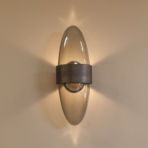 Applique contemporanea - SOPHIA - Hilliard - da interno / in bronzo / in vetro