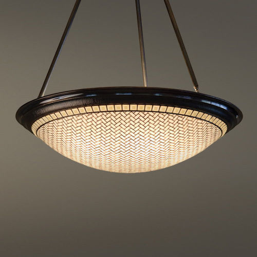 Lampada a sospensione - AURA - Hilliard - in bronzo / in vetro / classica