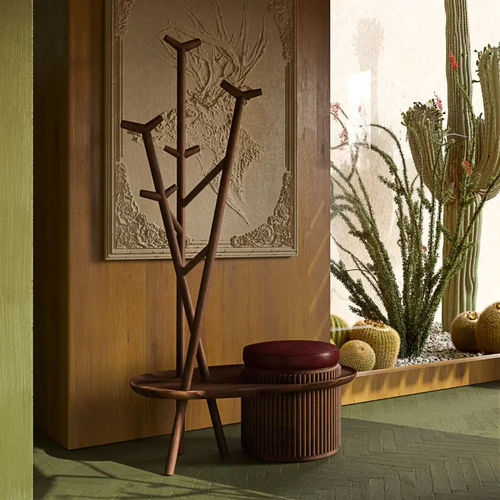 Appendiabiti da terra - Barlow - WOOD TAILORS CLUB - contemporaneo / in noce / su misura