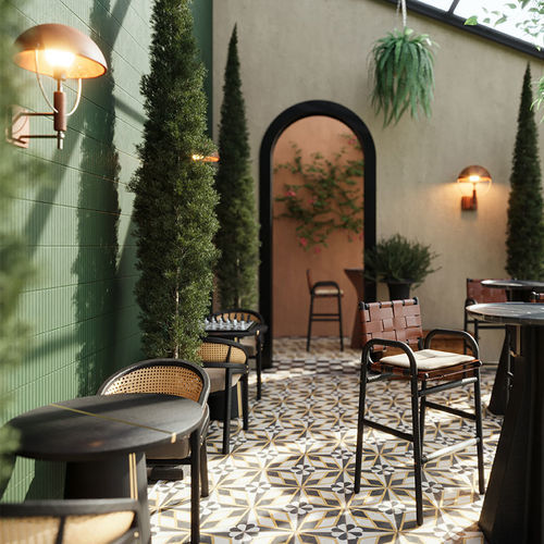Applique contemporanea - Faraday - WOOD TAILORS CLUB - da interno / in ottone spazzolato / in noce