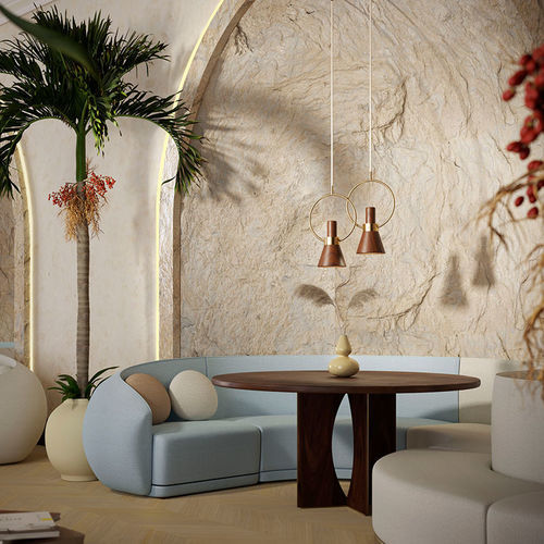 Tavolo da pranzo contemporaneo - Taylor - WOOD TAILORS CLUB - in noce / in ottone / con supporto in noce