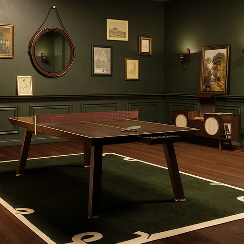 Tavolo da ping-pong da interno - Keppel - WOOD TAILORS CLUB - contemporaneo / per uso residenziale / in ottone