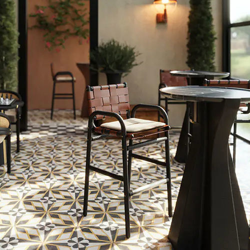 Sedia alta contemporanea - Albany - WOOD TAILORS CLUB - da interno / in tessuto / in pelle