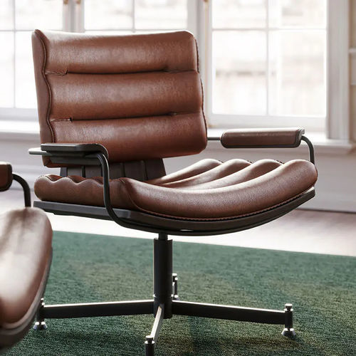 Sedia da ufficio contemporanea - Thomas I - WOOD TAILORS CLUB - da interno / in tessuto / in pelle