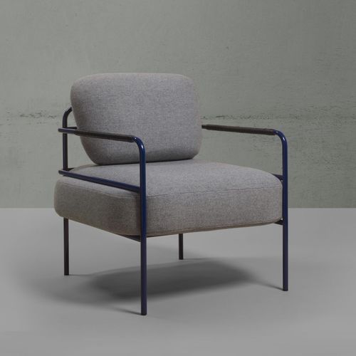 Poltrona contemporanea - LAIME 42 - NOMA Editions - in tessuto / in acciaio / con cuscino rimovibile