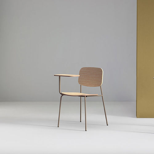 Sedia contemporanea - CAP - Mobboli - da interno / in tessuto / in legno compensato