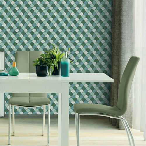 Carta da parati design originale - SCALES - SIRPI - in tessuto non tessuto / con motivi geometrici / aspetto mosaico