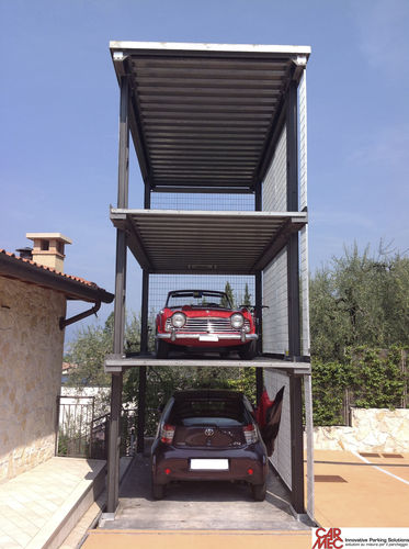 Sistema di parcheggio 3 livelli - AS-3P - Carmec - con ascensore