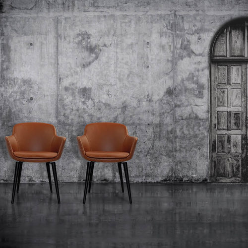 Sedia contemporanea - JULIETTE - Defleure Home Collection - da interno / in tessuto / in pelle